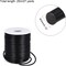 Rubber Cord 27 Yards 1/8" Dia Black Solid Tubing for DIY Craft Making